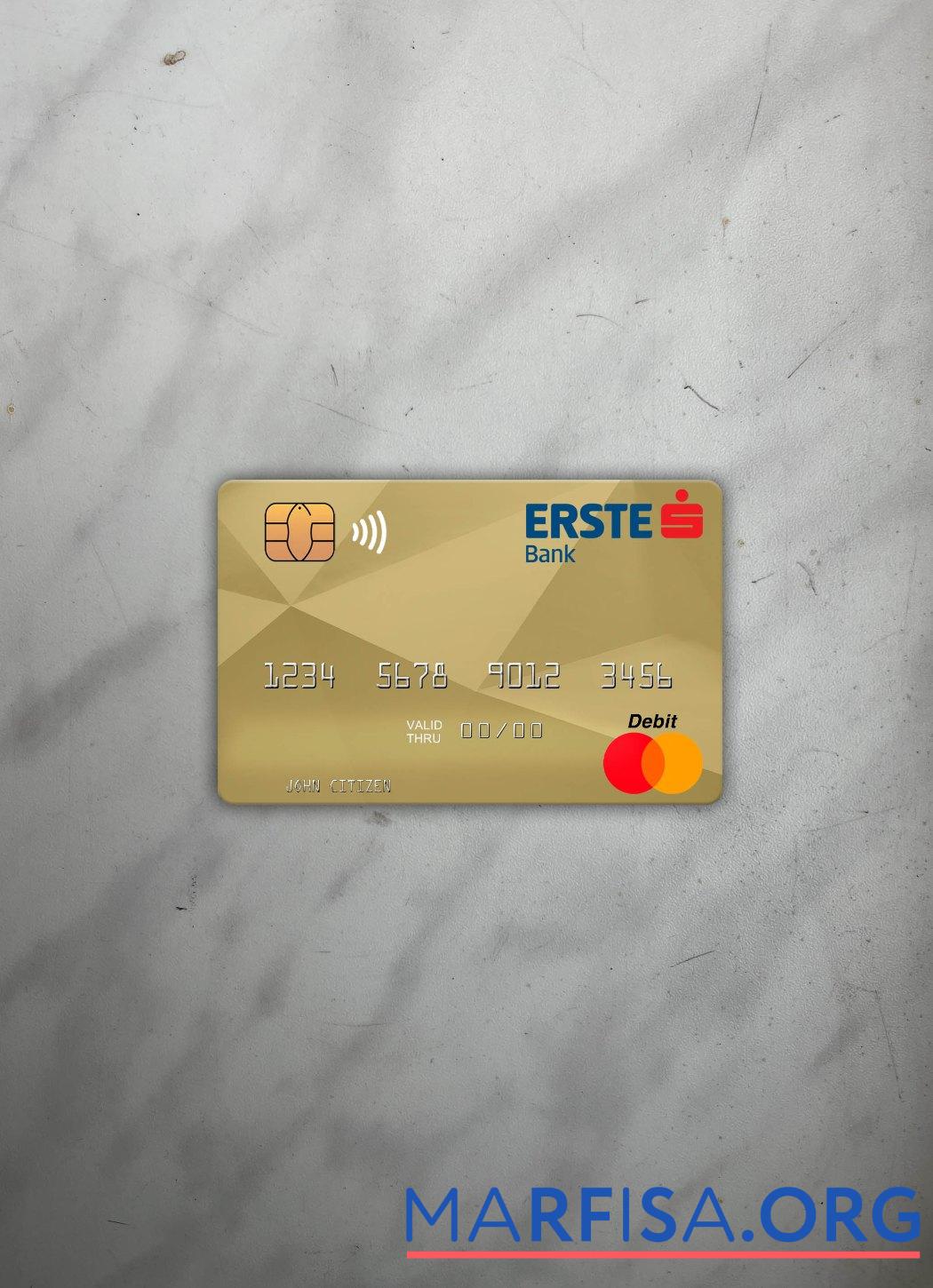 Printable Hungary Erste Bank mastercard photolook front sample
